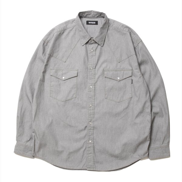 画像1: 【25春夏ご予約受付中！25年3月入荷予定】ROTTWEILER/R9 GRAY DENIM SHIRT（GRAY）［グレーデニムシャツ-25春夏］