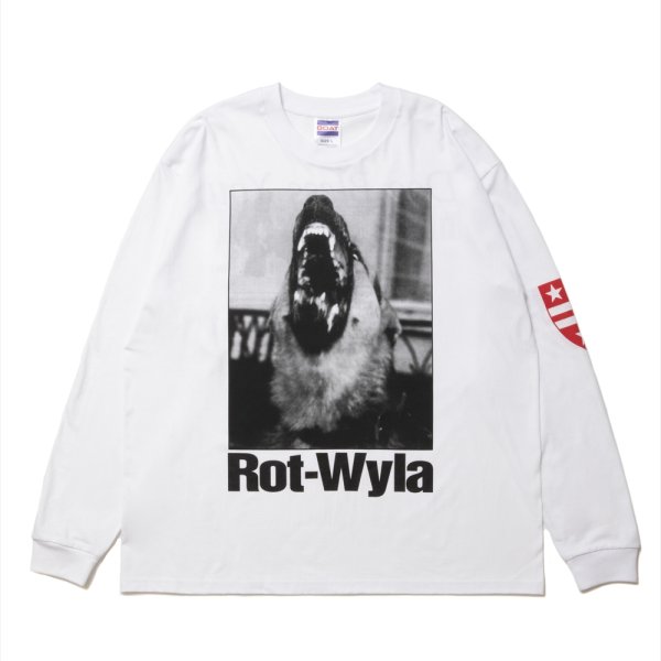 画像1: 【25春夏ご予約受付中！25年3月入荷予定】ROTTWEILER/DOG PHOTO LS TEE（WHITE）［プリント長袖T-25春夏］