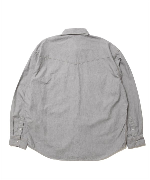 画像2: 【25春夏ご予約受付中！25年3月入荷予定】ROTTWEILER/R9 GRAY DENIM SHIRT（GRAY）［グレーデニムシャツ-25春夏］