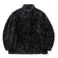 画像1: CALEE/NYLON RIP FLEECE TRACK TYPE JACKET ＜SNAKE PATTERN＞（BLACK/CHARCOAL）［フリーストラックタイプJKT-24秋冬］ (1)