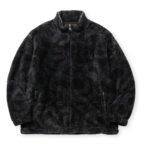 他の写真1: CALEE/NYLON RIP FLEECE TRACK TYPE JACKET ＜SNAKE PATTERN＞（BLACK/CHARCOAL）［フリーストラックタイプJKT-24秋冬］