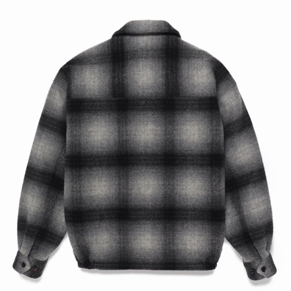 画像2: WACKO MARIA/WOOL CHECK 50'S JACKET（GRAY）［ウールチェック50'S JKT-24秋冬］