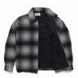 画像3: WACKO MARIA/WOOL CHECK 50'S JACKET（GRAY）［ウールチェック50'S JKT-24秋冬］ (3)