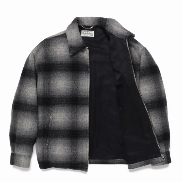 画像3: WACKO MARIA/WOOL CHECK 50'S JACKET（GRAY）［ウールチェック50'S JKT-24秋冬］