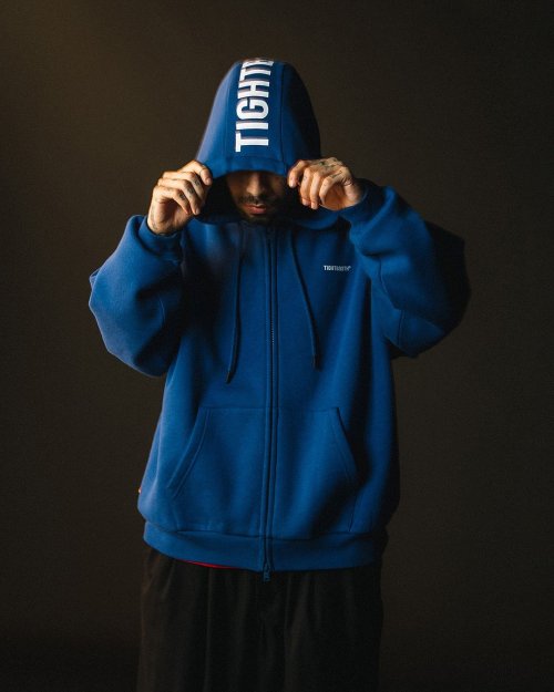 他の写真3: TIGHTBOOTH/LOGO ZIP HOODED SWEAT SHIRT（Blue）［ジップアップフーディー-24秋冬］