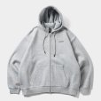 画像1: TIGHTBOOTH/LOGO ZIP HOODED SWEAT SHIRT（Grey）［ジップアップフーディー-24秋冬］ (1)