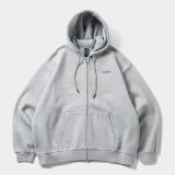 TIGHTBOOTH/LOGO ZIP HOODED SWEAT SHIRT（Grey）［ジップアップフーディー-24秋冬］