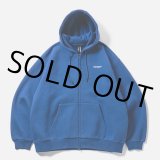 【30%OFF】TIGHTBOOTH/LOGO ZIP HOODED SWEAT SHIRT（Blue）［ジップアップフーディー-24秋冬］