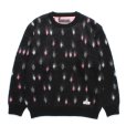 画像1: WACKO MARIA/DIAMOND HEAVY MOHAIR KNIT SWEATER（BLACK）［ダイヤモンドヘビーモヘアセーター-24秋冬］ (1)