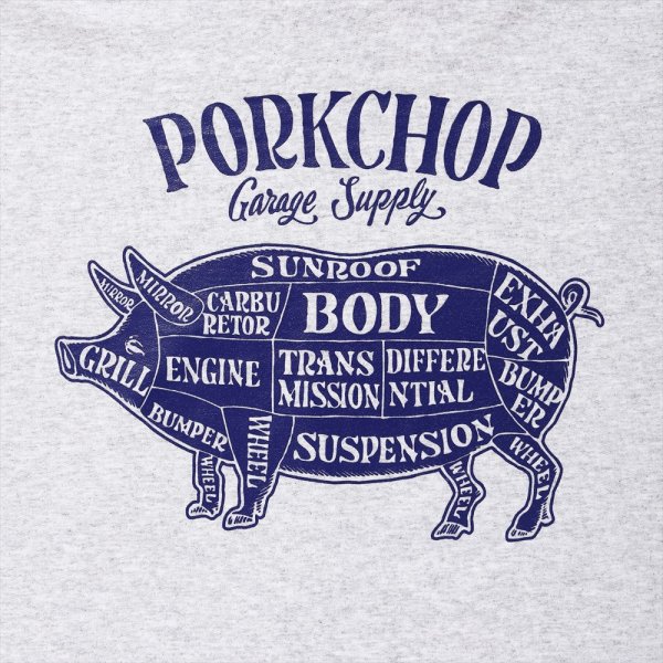 画像5: PORKCHOP/PORK BACK HOODIE（ASH）［プルオーバーパーカー-24秋冬］