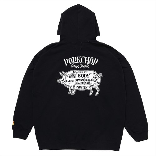 他の写真2: PORKCHOP/PORK BACK HOODIE（BLACK）［プルオーバーパーカー-24秋冬］