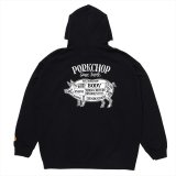 PORKCHOP/PORK BACK HOODIE（BLACK）［プルオーバーパーカー-24秋冬］