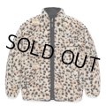 WACKO MARIA/REVERSIBLE LEOPARD BOA FLEECE JACKET（WHITE）［リバーシブルレオパードボアフリースJKT-24秋冬］