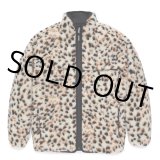 WACKO MARIA/REVERSIBLE LEOPARD BOA FLEECE JACKET（WHITE）［リバーシブルレオパードボアフリースJKT-24秋冬］