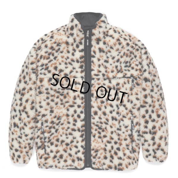 画像1: WACKO MARIA/REVERSIBLE LEOPARD BOA FLEECE JACKET（WHITE）［リバーシブルレオパードボアフリースJKT-24秋冬］