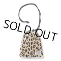 WACKO MARIA/DRAWSTRING BAG（LEOPARD VELVET）［ドローストリングバッグ-24秋冬］