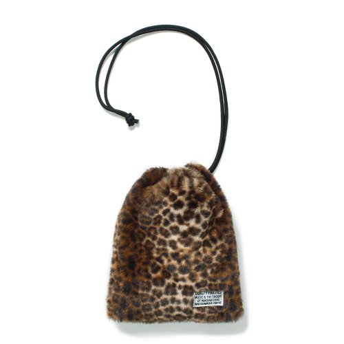 他の写真1: WACKO MARIA/DRAWSTRING BAG（LEOPARD FUR）［ドローストリングバッグ-24秋冬］