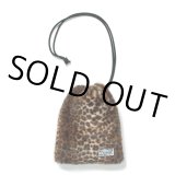 WACKO MARIA/DRAWSTRING BAG（LEOPARD FUR）［ドローストリングバッグ-24秋冬］