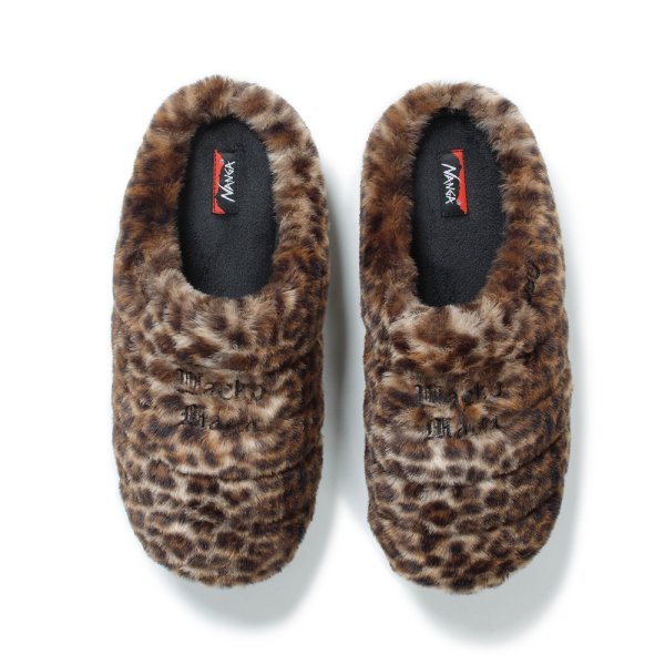 画像1: WACKO MARIA/NANGA / SUBU / LEOPARD FUR AORORA WINTER SANDALS（BEIGE）［ウインターサンダル-24秋冬］