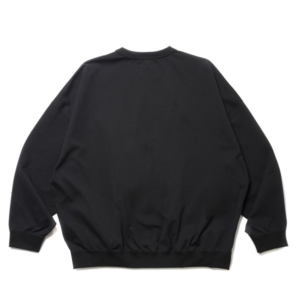 画像2: COOTIE PRODUCTIONS/Polyester Ripstop Jersey Crew（Black）［ポリエステルリップストップクルー-24秋冬］