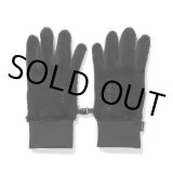 WACKO MARIA/NANGA / FLEECE GLOVES（BLACK）［フリースグローブ-24秋冬］