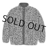 WACKO MARIA/REVERSIBLE LEOPARD BOA FLEECE JACKET（GRAY）［リバーシブルレオパードボアフリースJKT-24秋冬］