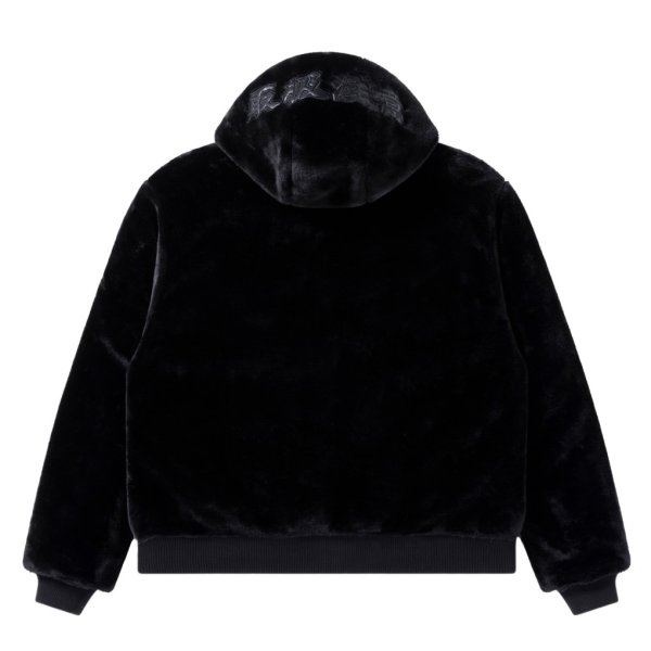 画像2: BlackEyePatch/MOHAIR FAUX FUR HODDED JACKET（BLACK）