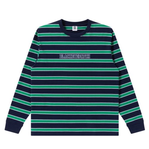 他の写真1: BlackEyePatch/STRIPED COLLEGE L/S TEE（MULTI）