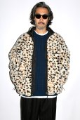 画像3: WACKO MARIA/REVERSIBLE LEOPARD BOA FLEECE JACKET（GRAY）［リバーシブルレオパードボアフリースJKT-24秋冬］ (3)