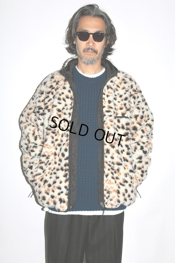 画像3: WACKO MARIA/REVERSIBLE LEOPARD BOA FLEECE JACKET（WHITE）［リバーシブルレオパードボアフリースJKT-24秋冬］