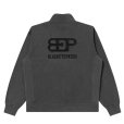 画像2: BlackEyePatch/SUPERCAR LOGO HALF ZIP SWEAT（CHARCOAL） (2)