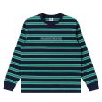 画像1: BlackEyePatch/STRIPED COLLEGE L/S TEE（MULTI） (1)