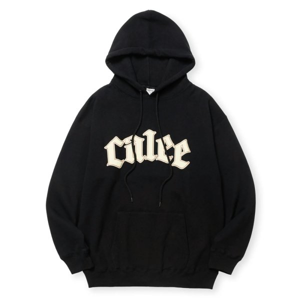 画像1: CALEE/CALEE LOGO PULLOVER HD ＜NATURALLY PAINT DESIGN＞（BLACK）［プルオーバーパーカー-24秋冬］