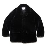 COOTIE PRODUCTIONS/Faux Fur Car Coat（Black）［フェイクファーカーコート-24秋冬］