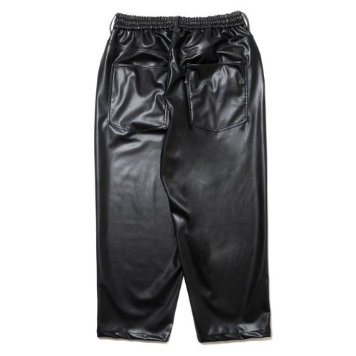 他の写真2: COOTIE PRODUCTIONS/Faux Leather 5 Pocket Wide Easy Pants（Black）［ビーガンレザーワイドイージーパンツ-24秋冬］