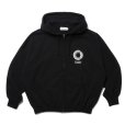 画像1: COOTIE PRODUCTIONS/Open End Yarn Heavy Oz Sweat Zip Hoodie（Black）［スウェットジップフーディー-24秋冬］ (1)