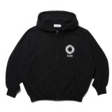 COOTIE PRODUCTIONS/Open End Yarn Heavy Oz Sweat Zip Hoodie（Black）［スウェットジップフーディー-24秋冬］