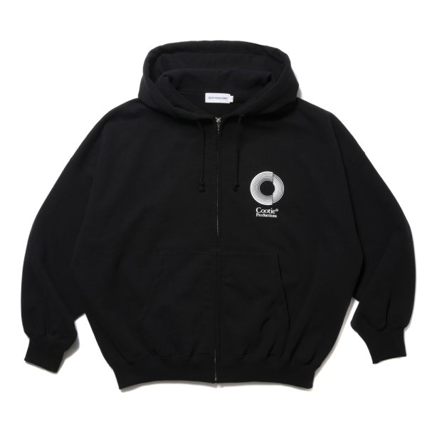 画像1: COOTIE PRODUCTIONS/Open End Yarn Heavy Oz Sweat Zip Hoodie（Black）［スウェットジップフーディー-24秋冬］