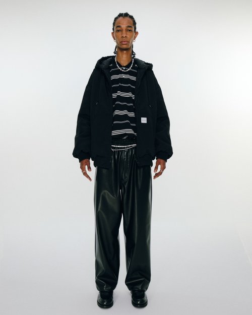 他の写真3: COOTIE PRODUCTIONS/Faux Leather 5 Pocket Wide Easy Pants（Black）［ビーガンレザーワイドイージーパンツ-24秋冬］