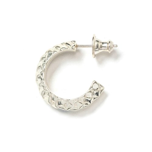 他の写真1: CALEE/SNAKE ROLL SILVER PIERCE ＜LARGE＞（SILVER）［スネークロールピアス-24秋冬］