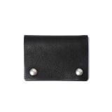 COOTIE PRODUCTIONS/Leather Trucker Wallet（Black）［レザートラッカーウォレット-24秋冬］