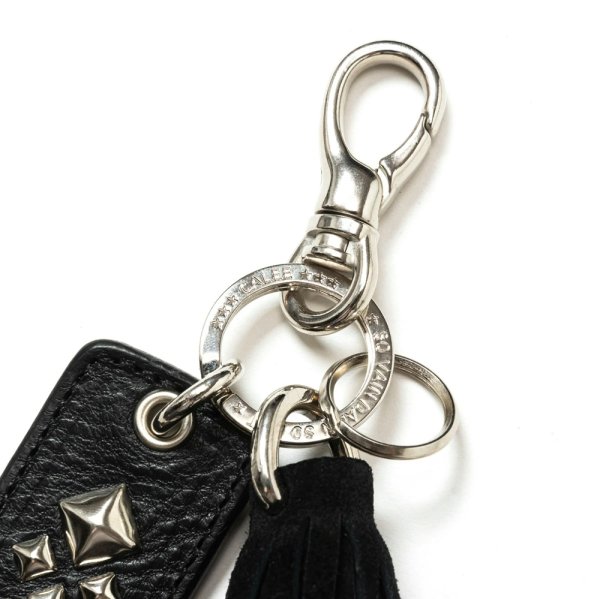 画像2: CALEE/LEATHER TASSEL KEY RING（BLACK）［レザータッセルキーリング-24秋冬］