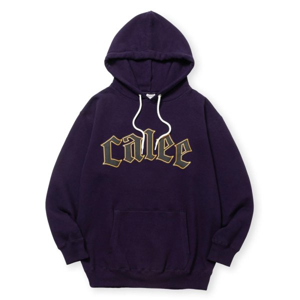 画像1: CALEE/CALEE LOGO PULLOVER HD ＜NATURALLY PAINT DESIGN＞（PURPLE）［プルオーバーパーカー-24秋冬］