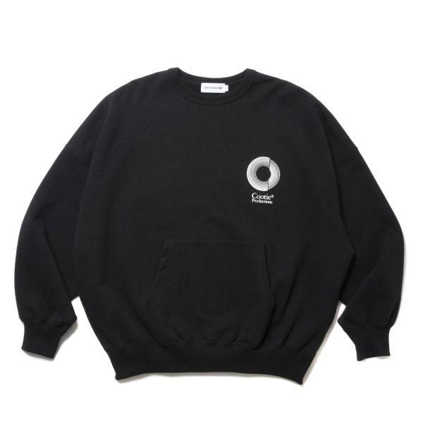 画像1: COOTIE PRODUCTIONS/Open End Yarn Heavy Oz Sweat Crew（Black）［スウェットクルー-24秋冬］