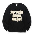 CALEE/"S.V.D.S.H" CREW NECK SW ＜NATURALLY PAINT DESIGN＞（BLACK）［クルーネックスウェット-24秋冬］