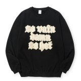 CALEE/"S.V.D.S.H" CREW NECK SW ＜NATURALLY PAINT DESIGN＞（BLACK）［クルーネックスウェット-24秋冬］