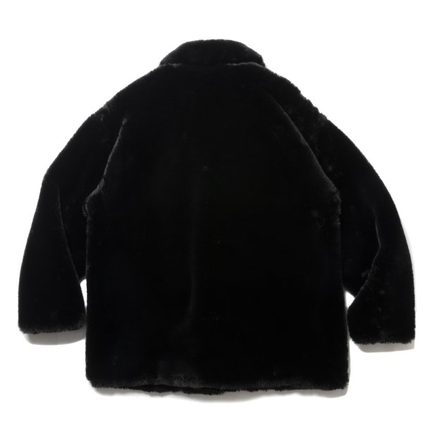 画像2: COOTIE PRODUCTIONS/Faux Fur Car Coat（Black）［フェイクファーカーコート-24秋冬］