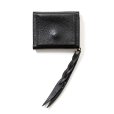 画像2: CALEE/PLANE LEATHER MULTI WALLET ＜STUDS CHARM＞（BLACK）［マルチウォレット-24秋冬］ (2)