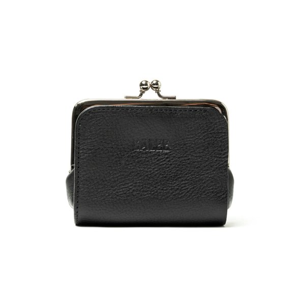 画像2: CALEE/STUDS LEATHER INTERNAL FLEX FRAME TYPE MULTI WALLET（BLACK）［マルチウォレット-24秋冬］