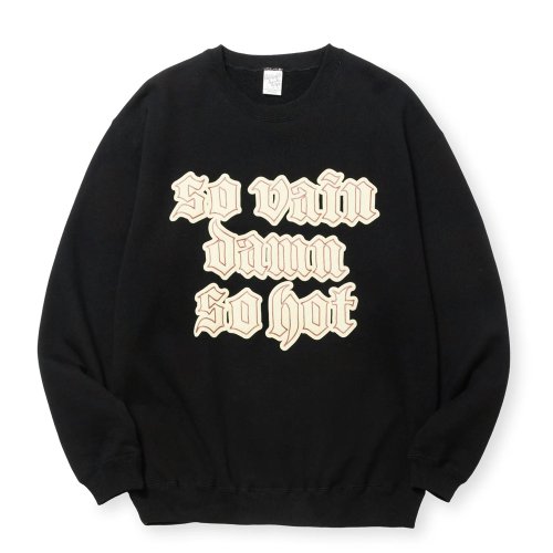 他の写真1: CALEE/"S.V.D.S.H" CREW NECK SW ＜NATURALLY PAINT DESIGN＞（BLACK）［クルーネックスウェット-24秋冬］